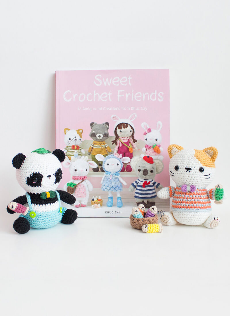 sweet crochet friends book review amigurumi book cover panda cat fish 02 feature image