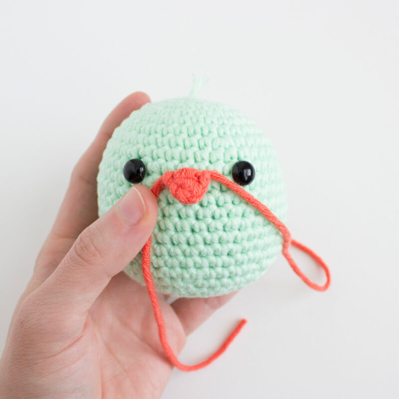 Chick Michaels Crochet Beak Assembly 01