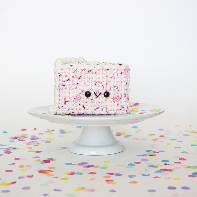 Sprinkles the Funfetti Cake Slice Free Crochet Pattern - 40
