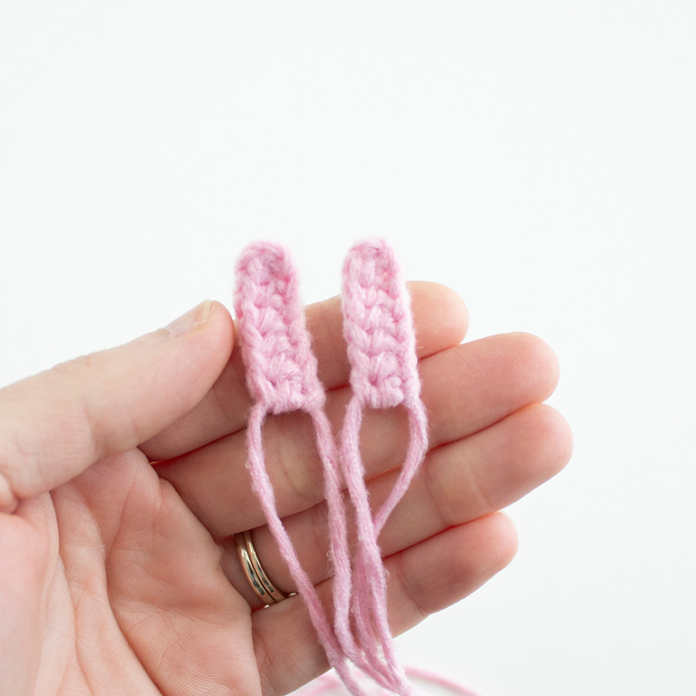 inner ear - crochet bunny pattern