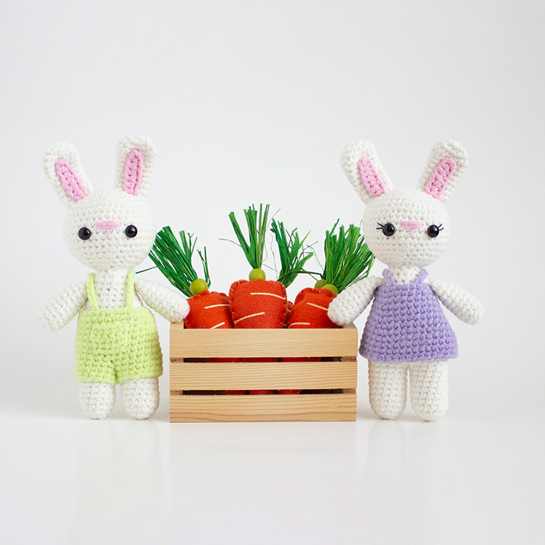 Free Crochet Spring Bunny Pattern - A Menagerie of Stitches