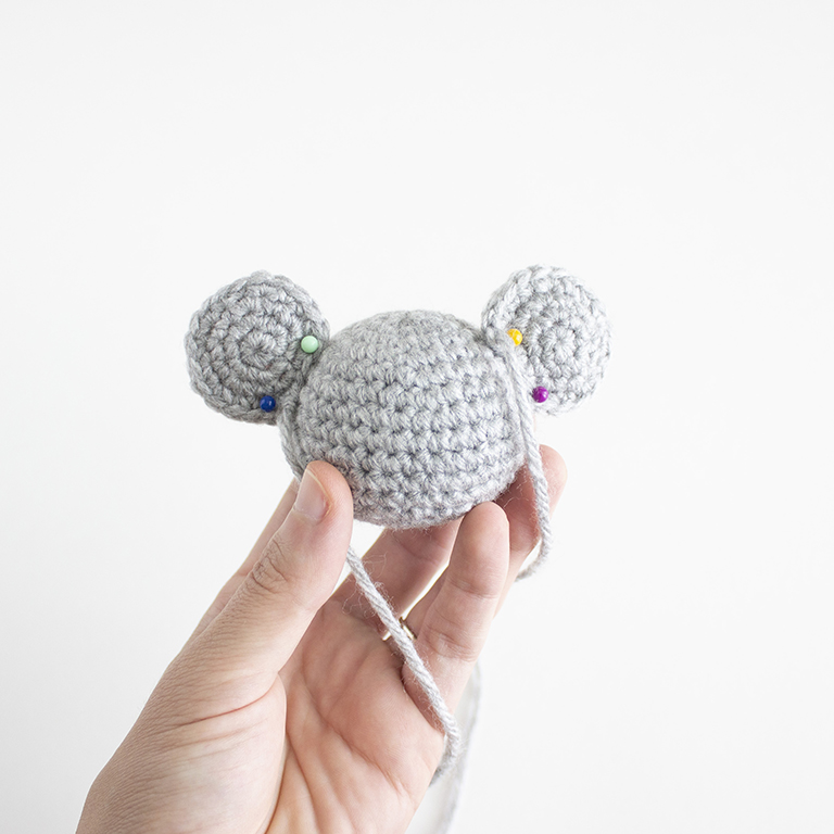 HEAD BACK Christmas Mouse Crochet