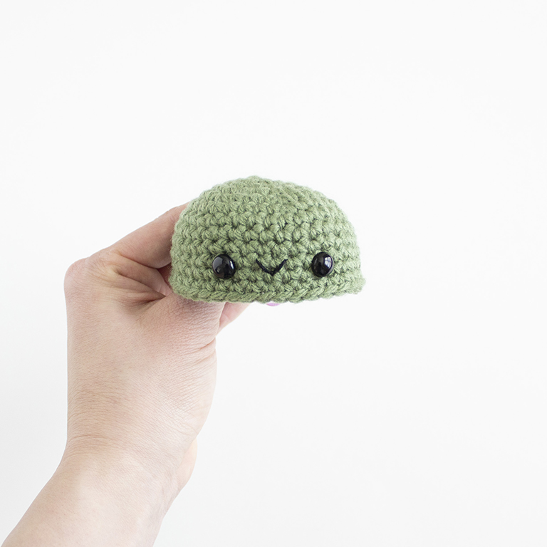 How to Crochet Amigurumi - Adding a mouth - 08