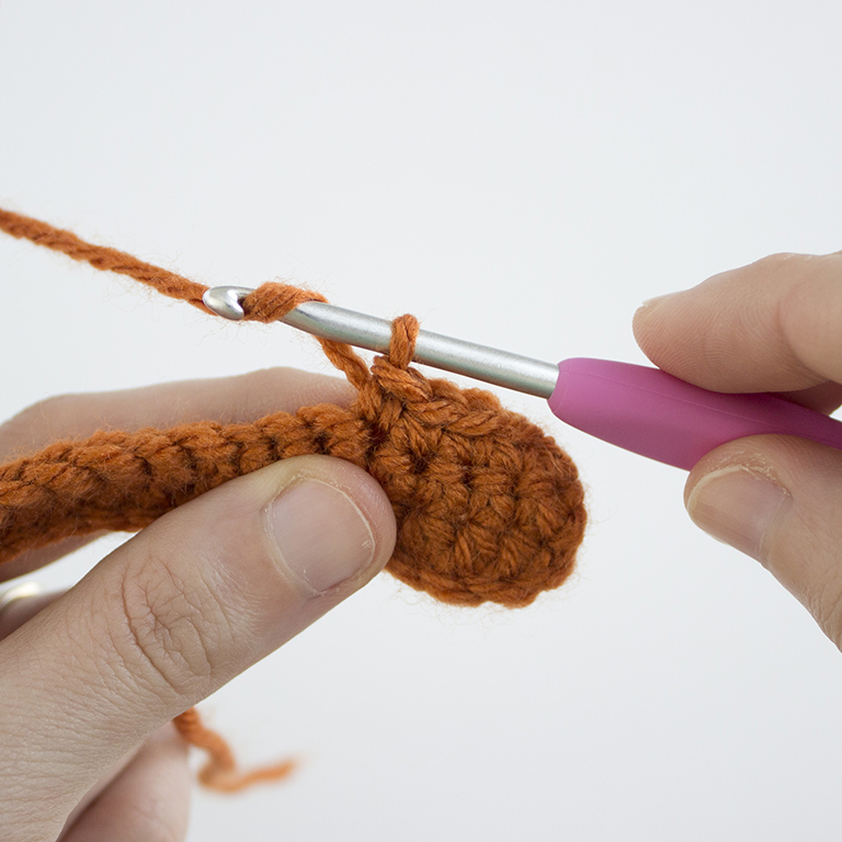 How to Crochet - Double Crochet 2 Together - DC2TOG - 01