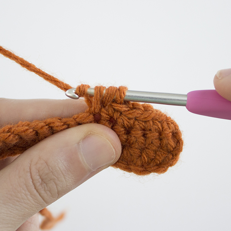 How to Crochet - Double Crochet 2 Together - DC2TOG - 04
