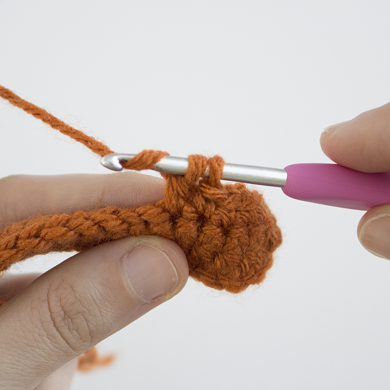 How to Crochet - Double Crochet 2 Together - DC2TOG - 06