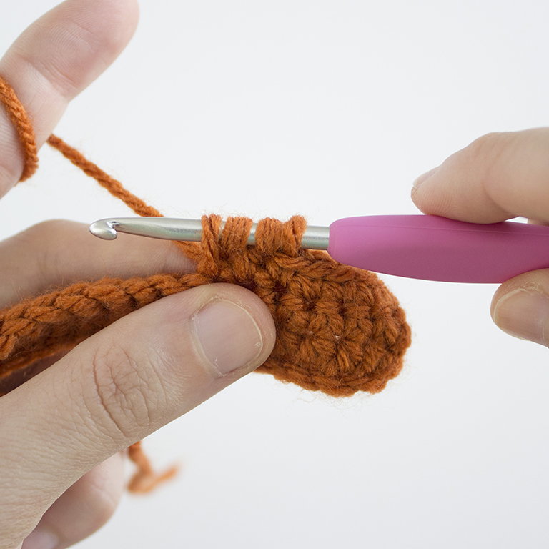 How to Crochet - Double Crochet 2 Together - DC2TOG - 08