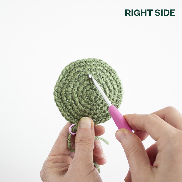 How to crochet amigurumi - Right Side/ Wrong Side of work - 01