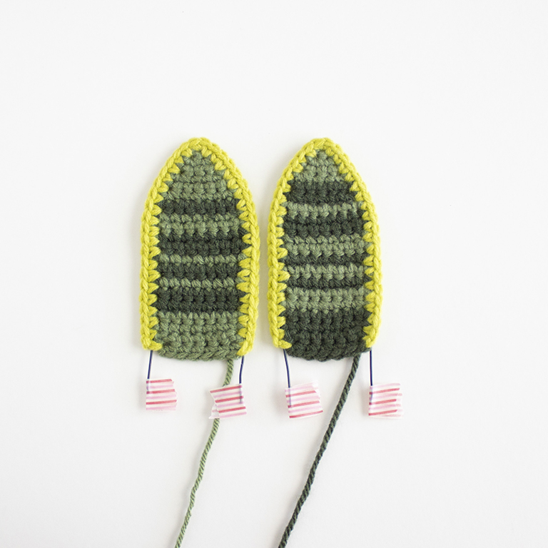 Free Crochet Snake Plant Amigurumi Pattern - LEAF VARIATIONS - SMALL - 01