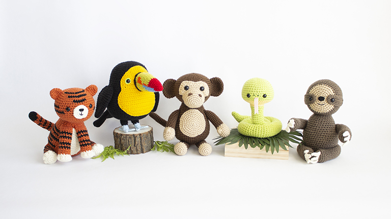 Animal Amigurumi Adventures Material List - Jungle Crochet Section