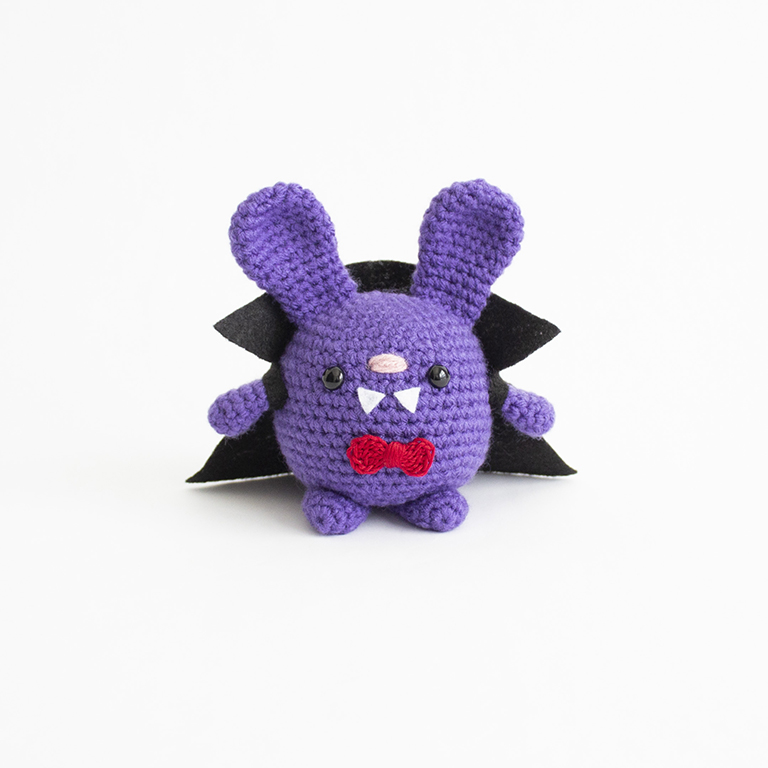Halloween Crochet Chubby Bunny Amigurumi Vampire Bunny