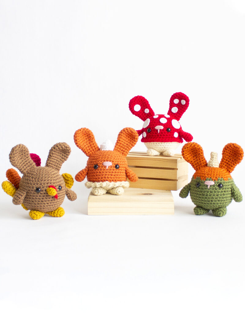 Free Fall Themed Crochet Chubby Bunny