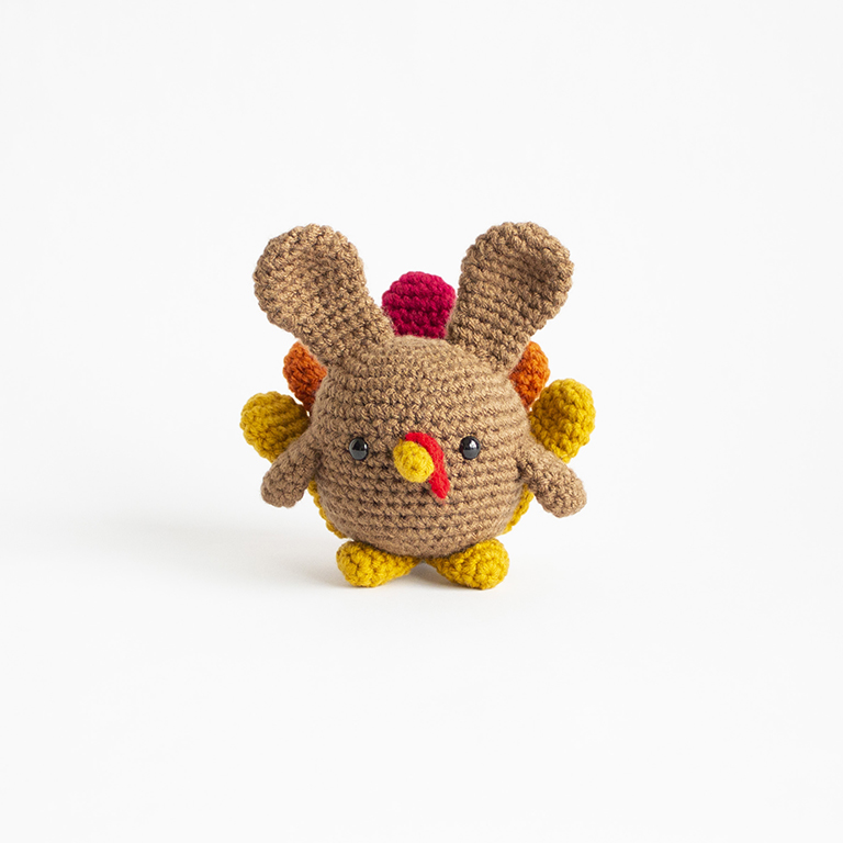 Free Crochet Chubby Bunnies - Fall Turkey Bunny Pattern