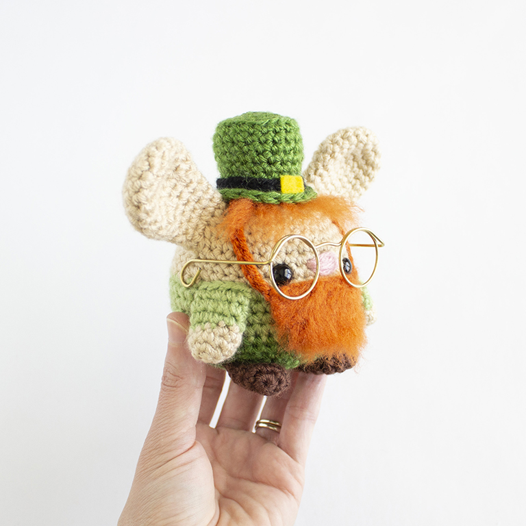 FREE Crochet St. Patricks Day Amigurumi Bunnies - Leprechaun Bunny - Hero 3