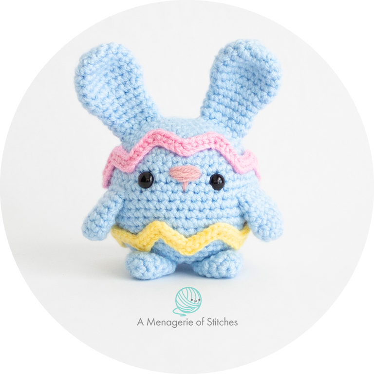 Easter Egg Bunny - Crochet Amigurumi HERO WATERMARKED