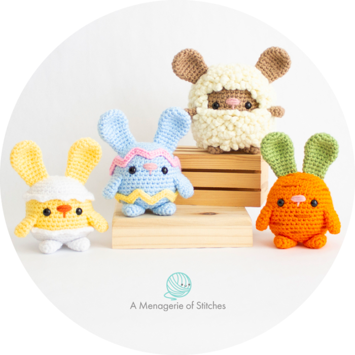 Free Crochet Easter Bunnies - A Menagerie of Stitches
