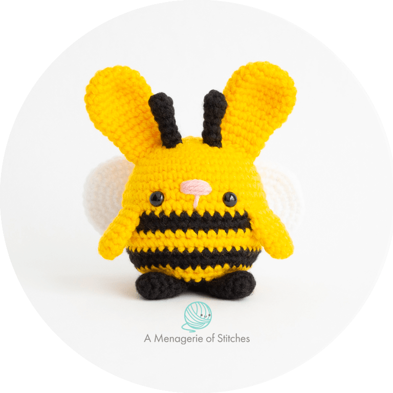 Spring Garden Bunnies Crochet Amigurumi Patterns BUMBLE BEE Bunny HERO