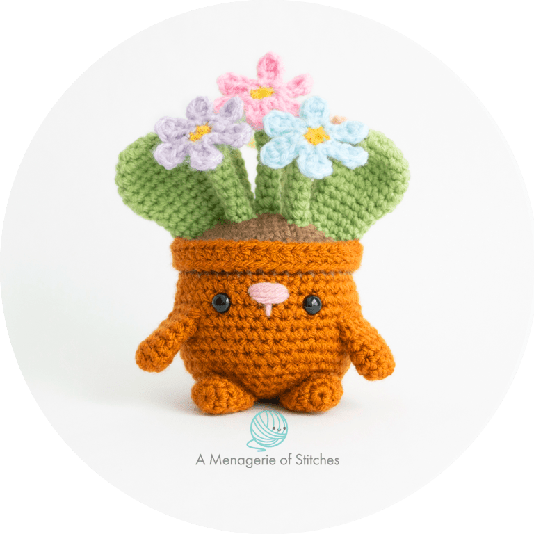 Spring Garden Bunnies Crochet Amigurumi Patterns FLOWER POT Bunny HERO