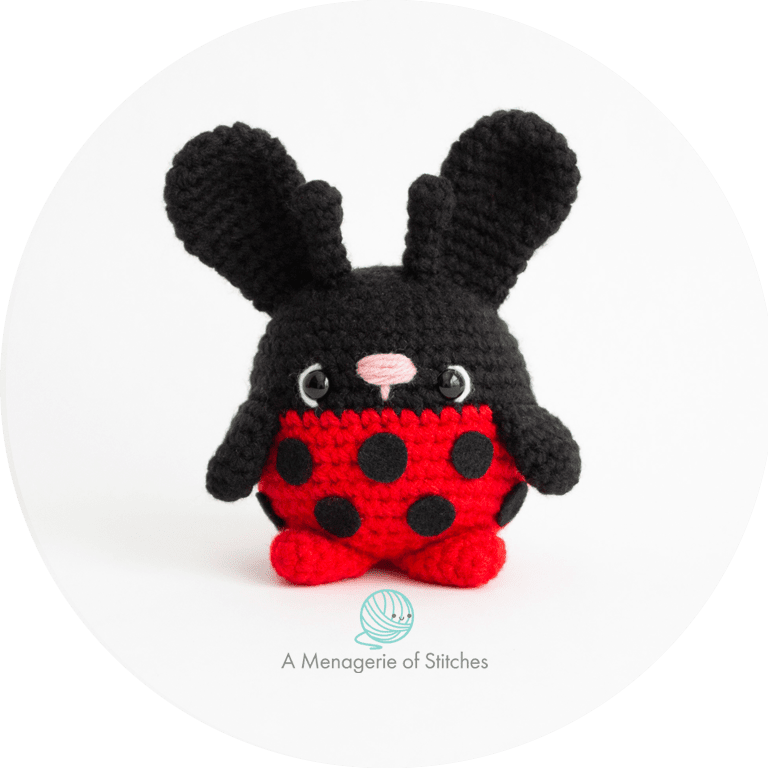 Spring Garden Bunnies Crochet Amigurumi Patterns LADY BUG Bunny HERO