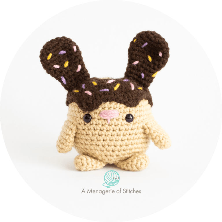 Amigurumi Summer Chubby Bunny Free Crochet Pattern- Donut Bunny Hero