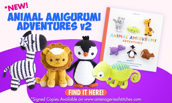 Animal Amigurumi Adventures Volume 2 - Crochet Pattern Book Feature - SIGNED Copy TXT