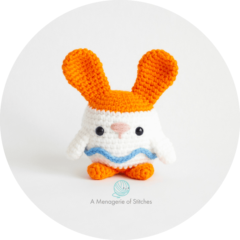 Back To School Bunnies Amigurumi - Glue Stick Bunny HERO Feature
