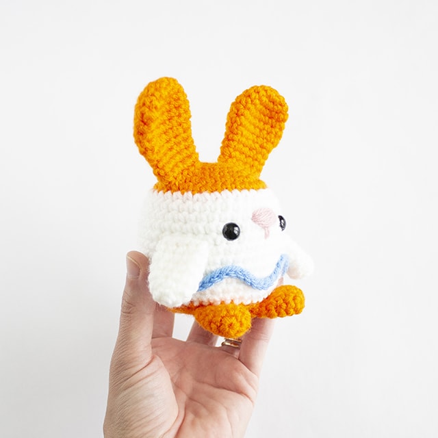 Back To School Amigurumi - Crochet Glue Stick Bunny Hero 08