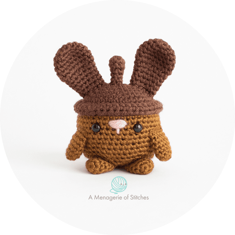 Harvest Festival Bunnies Amigurumi - Acorn Bunny HERO Feature
