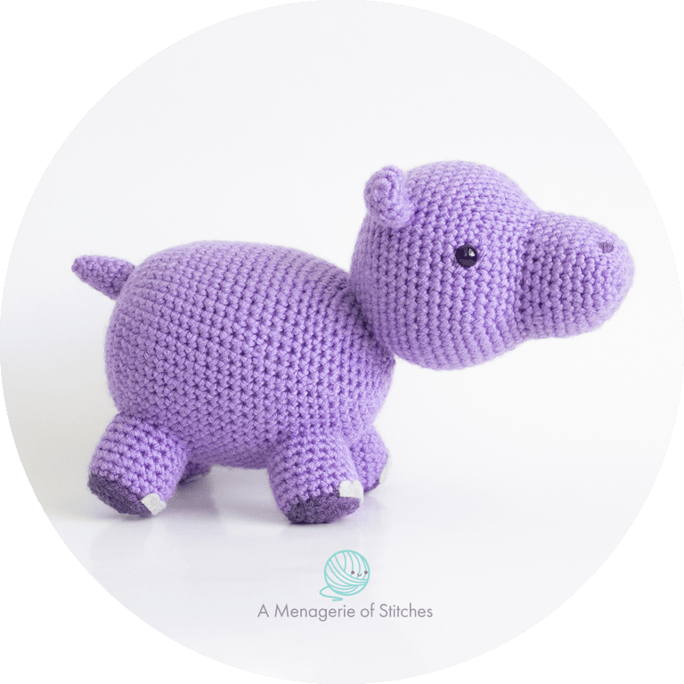 Hobbii Yarn Review - Baby Snuggle - Hippo Watermarked Amigurumi 01