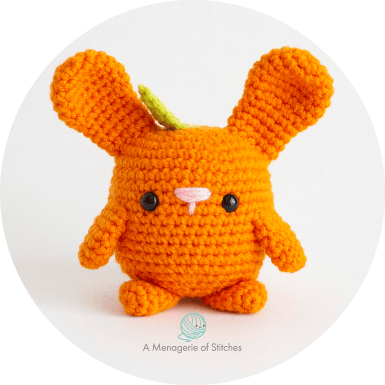Orange Crochet Fruit Bunny Hero Watermarked 1