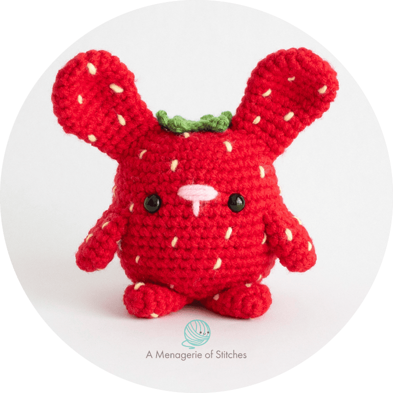 Strawberry Crochet Fruit Bunny Hero Watermarked 1