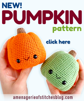 Skinny Amigurumi Pumpkin Gourdie 01