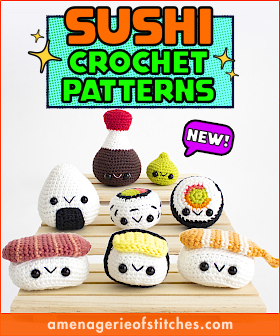 Sushi Crochet Pattern Pack - SKINNY