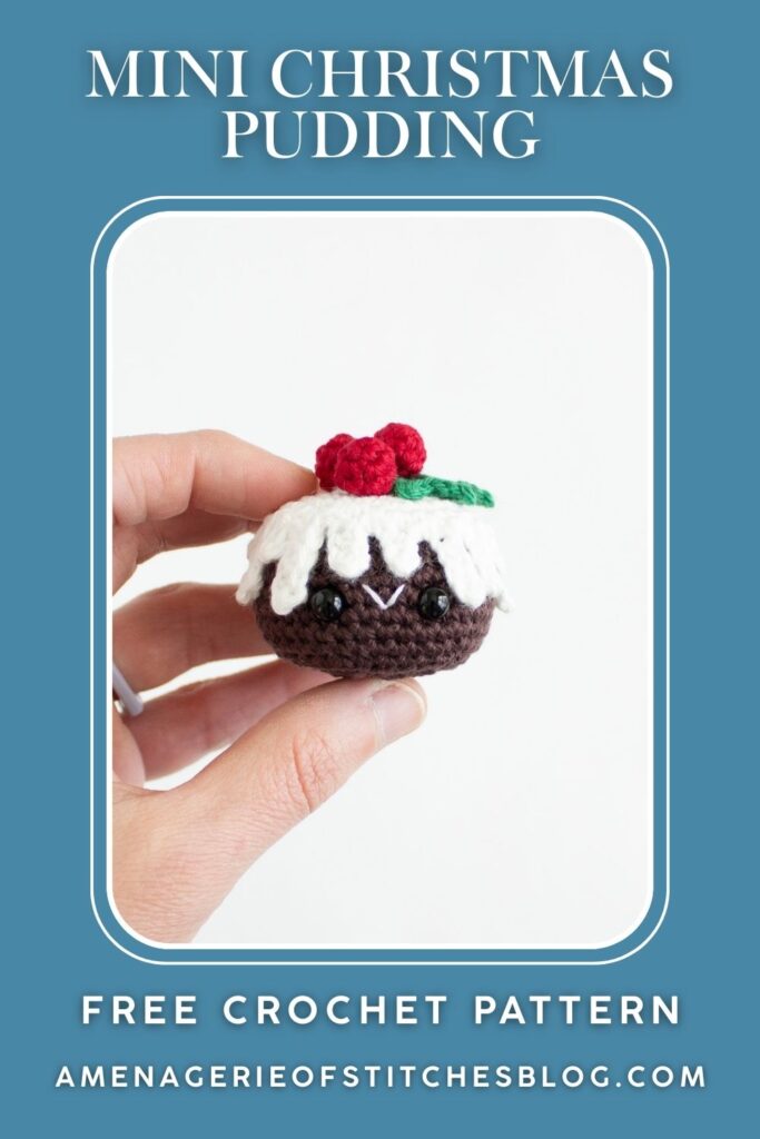 12 Days of Mini Christmas Amigurumi - Free Crochet Pattern  Christmas Pudding