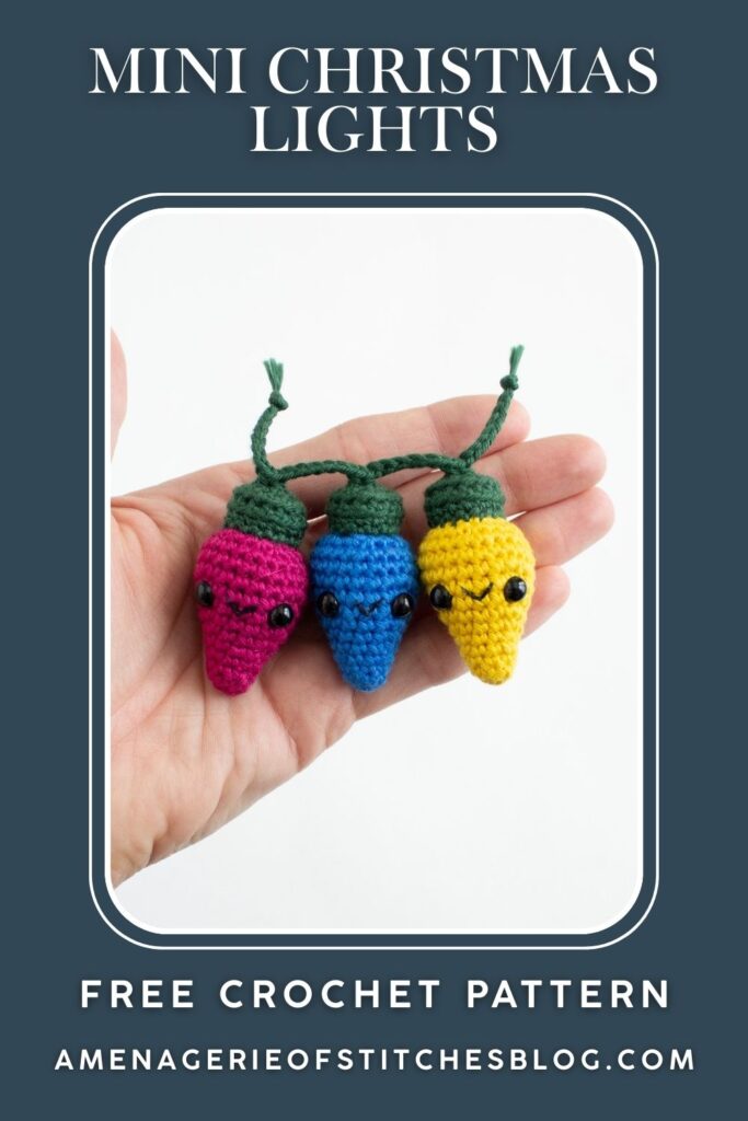 12 Days of Mini Christmas Amigurumi - Free Crochet Pattern  Christmas Lights