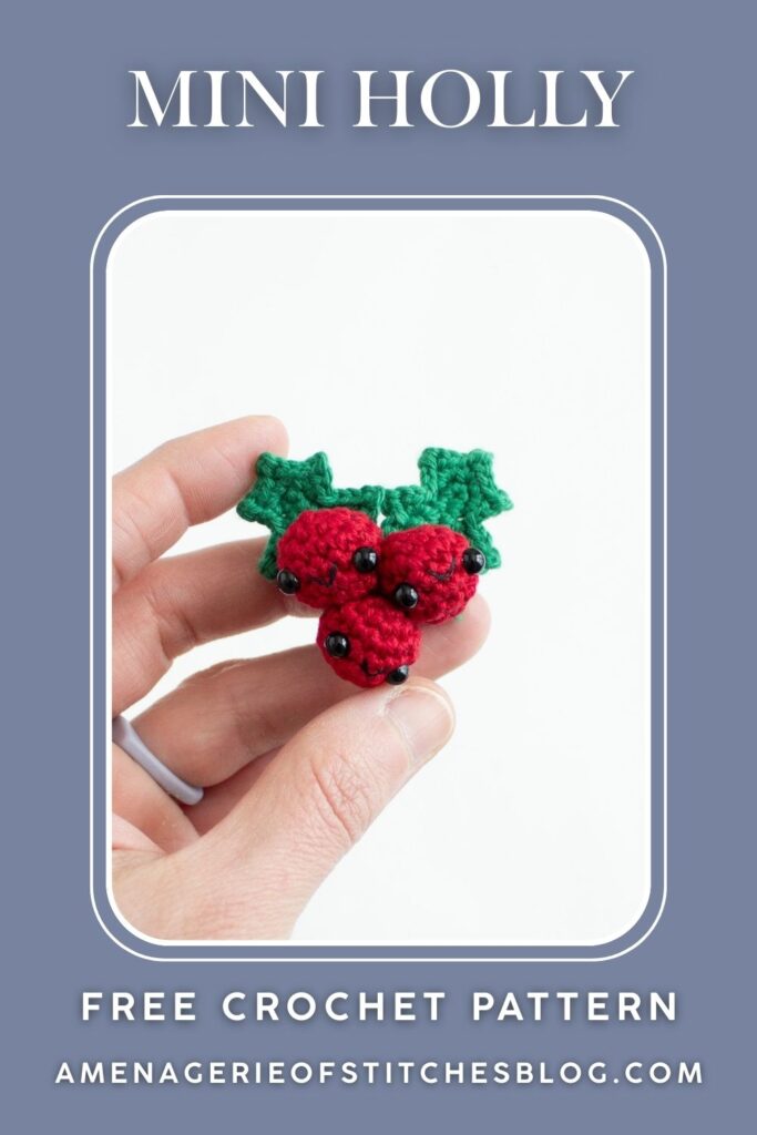 12 Days of Mini Christmas Amigurumi - Free Crochet Pattern  Holly Plant