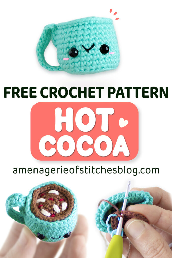 COMPRESSED Crochet Christmas Advent Day 1 HOT COCOA PIN