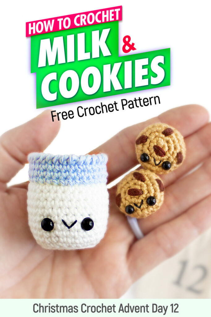 COMPRESSED Crochet Christmas Advent Day 12 Milk n Cookies