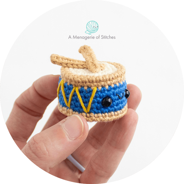 Drum Watermark Free Christmas Crochet Pattern