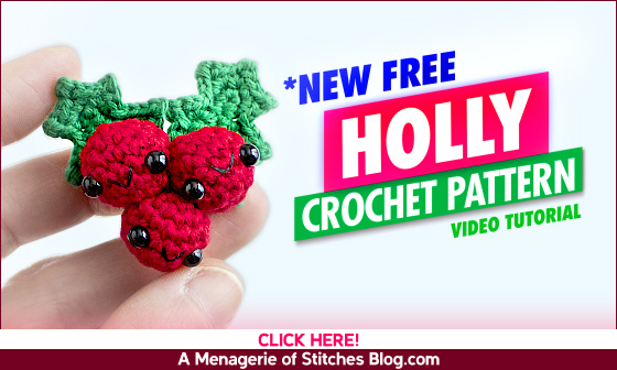 Holly Wide Ad Compressed - Crochet Christmas Advent