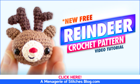 Reindeer Christmas Crochet Amigurumi Pattern