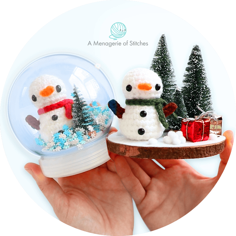 Snowman Crochet Pattern Watermark Hero 1