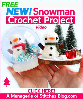 Snowman Winter Wonderland Crochet Project Skinny