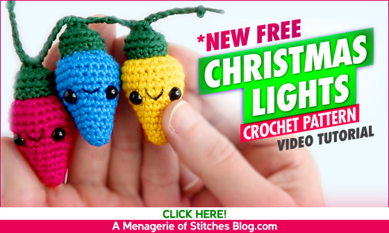 Christmas Lights Crochet Pattern - Free video tutorial