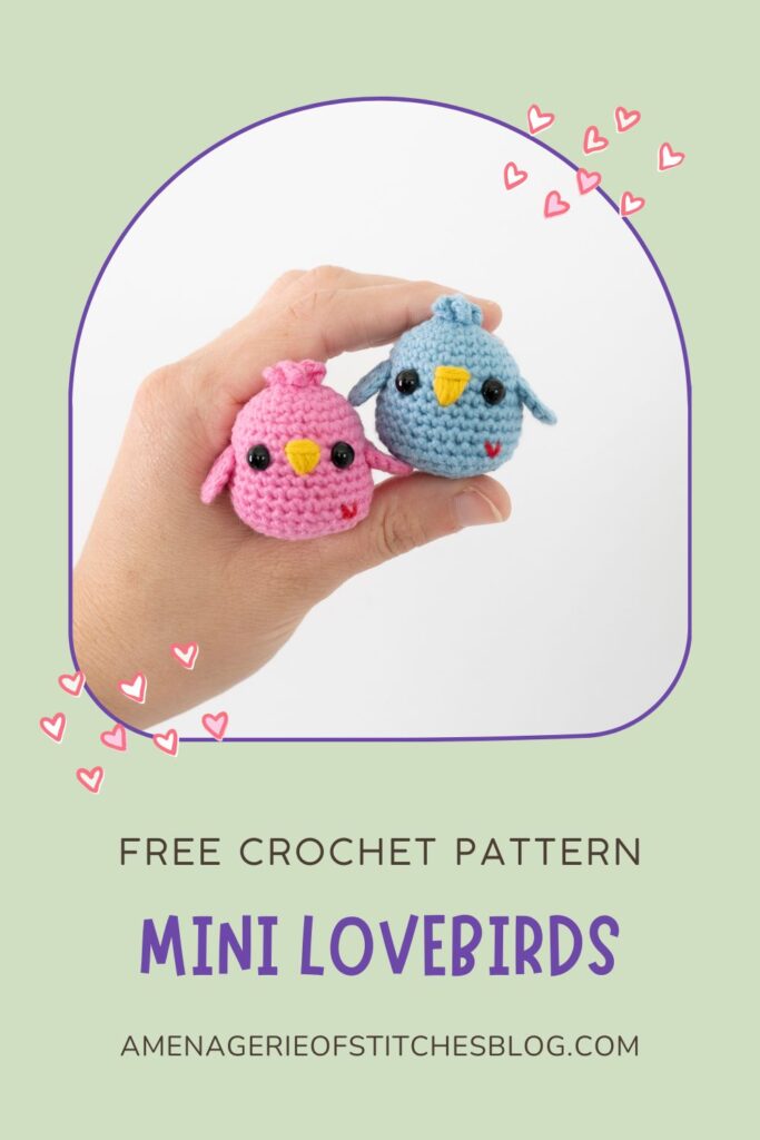 Mini Crochet Valentine’s Day Amigurumi Pattern - Lovebirds