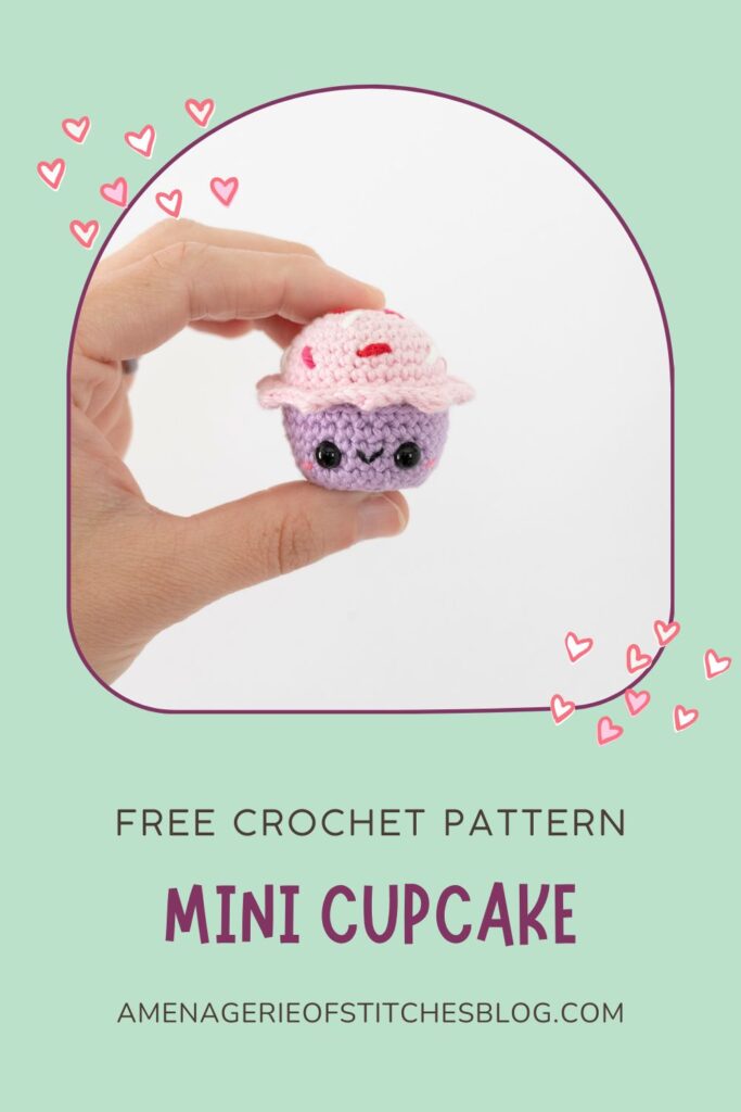 Mini Crochet Valentine’s Day Amigurumi Pattern - Cupcake