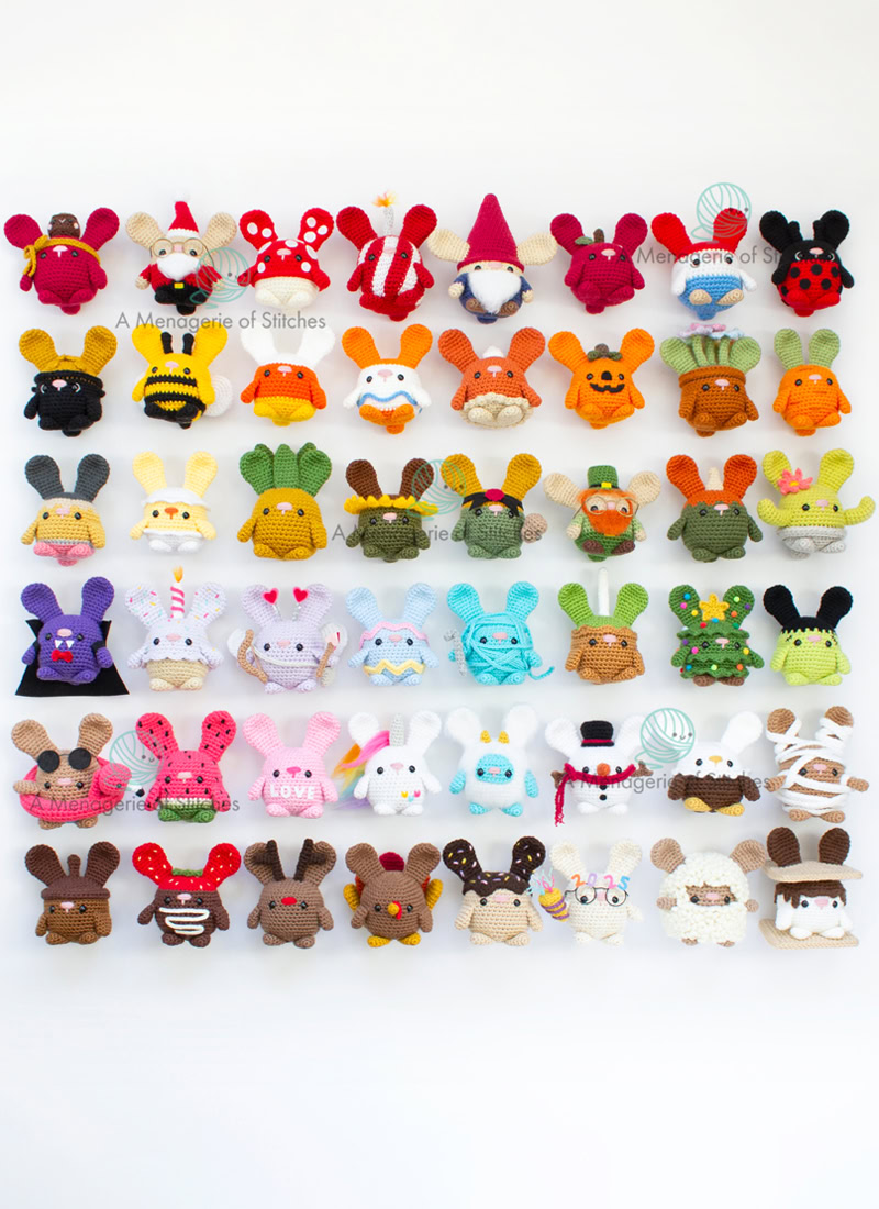 Free Crochet Bunny Patterns – 52 Easy Amigurumi Designs