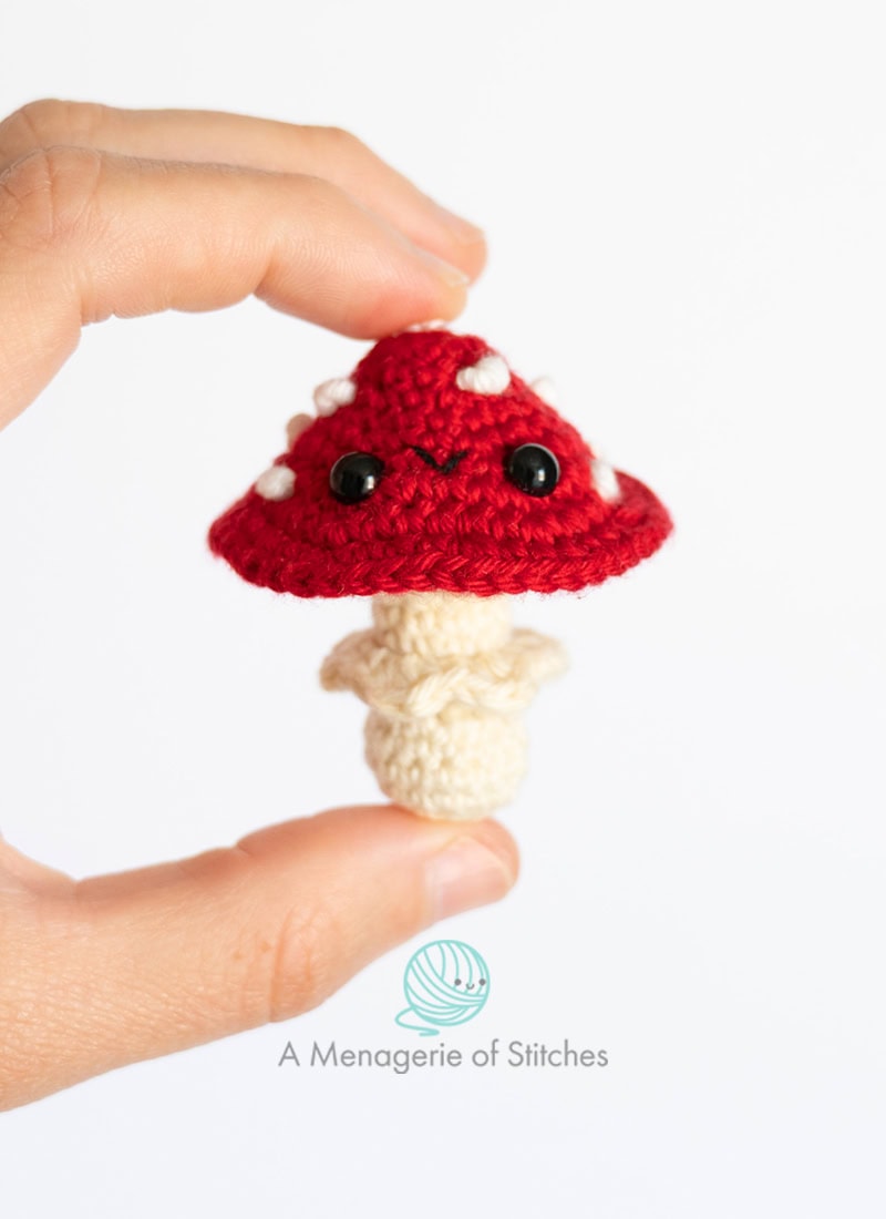 SPRING CAL FEATURE IMAGE A Menagerie of Stitches Mushroom Crochet Pattern