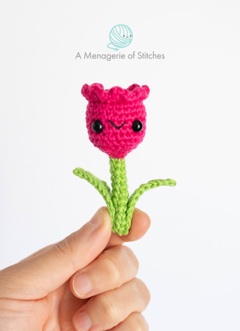 SPRING CAL FEATURE IMAGE A Menagerie of Stitches Tulip Crochet Pattern